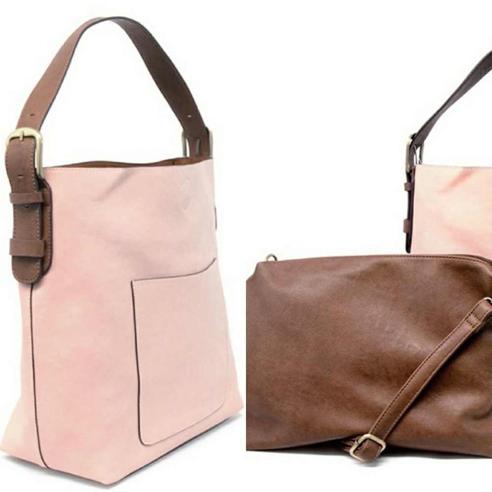 New-Joy Susan Classic Hobo HandbagRosewater/Coffee